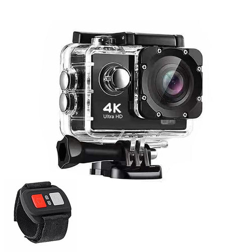Caméra 4K WiFi étanche avec télécommande RF – Kit complet accessoires