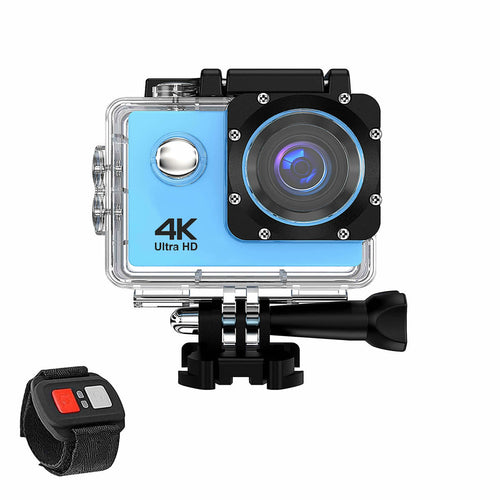 Caméra 4K WiFi étanche avec télécommande RF – Kit complet accessoires